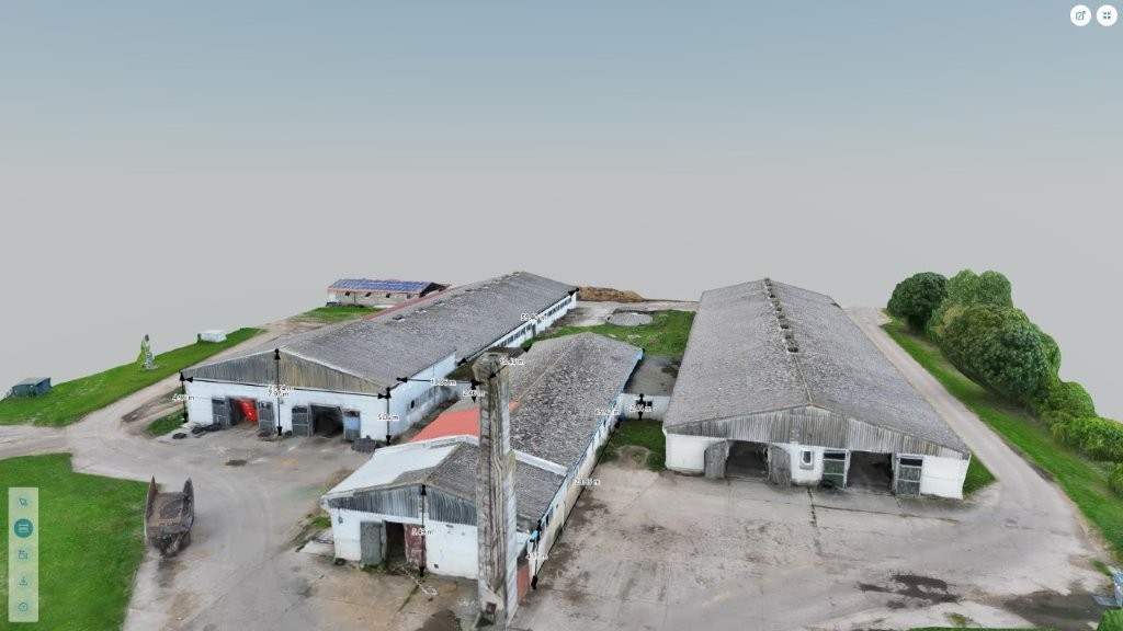 Drohnenflug 2 Objekte